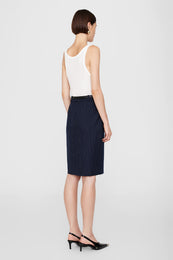 ANINE BING Kora Skirt - Navy Pinstripe