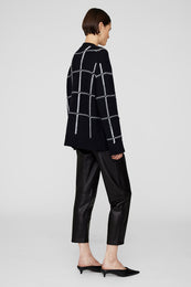 ANINE BING Kurt Cardigan - Black And White Plaid