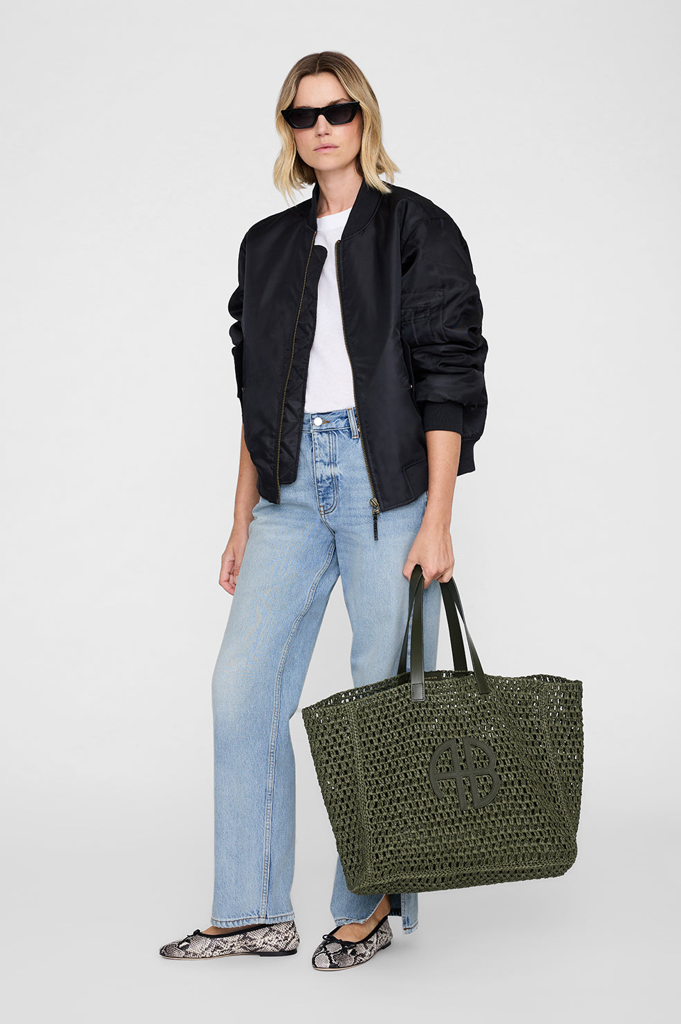 Large Rio Tote - Olive View 2