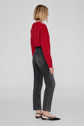 ANINE BING Lee Crew Sweater - Scarlet Red