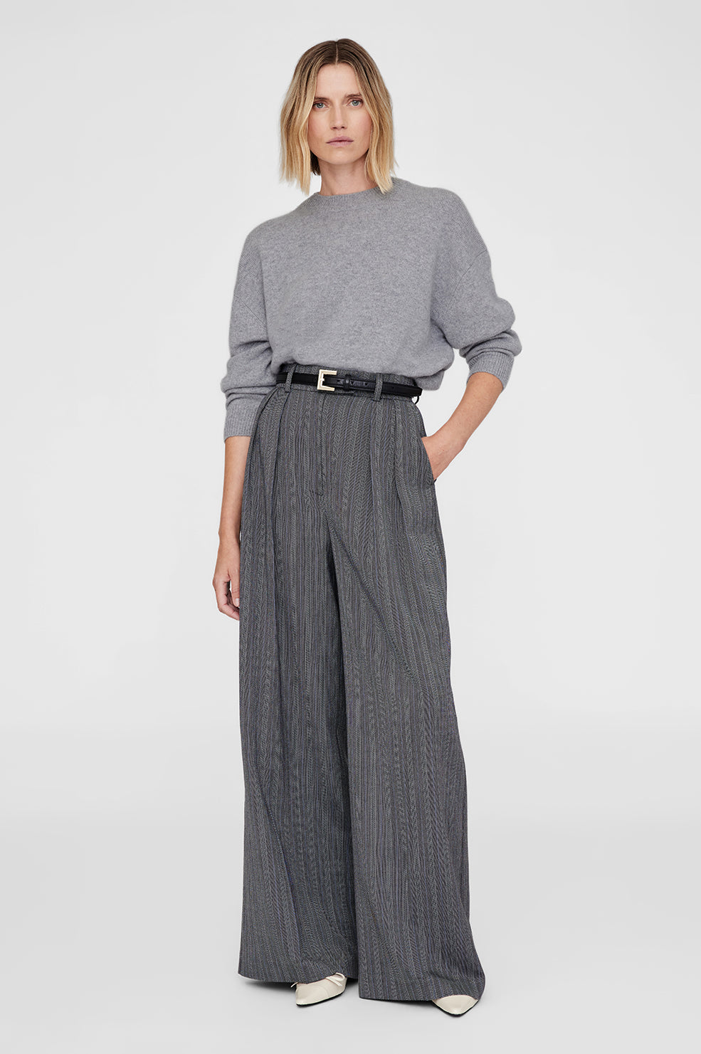 Lee Crew Sweater - Pale Blue View 1