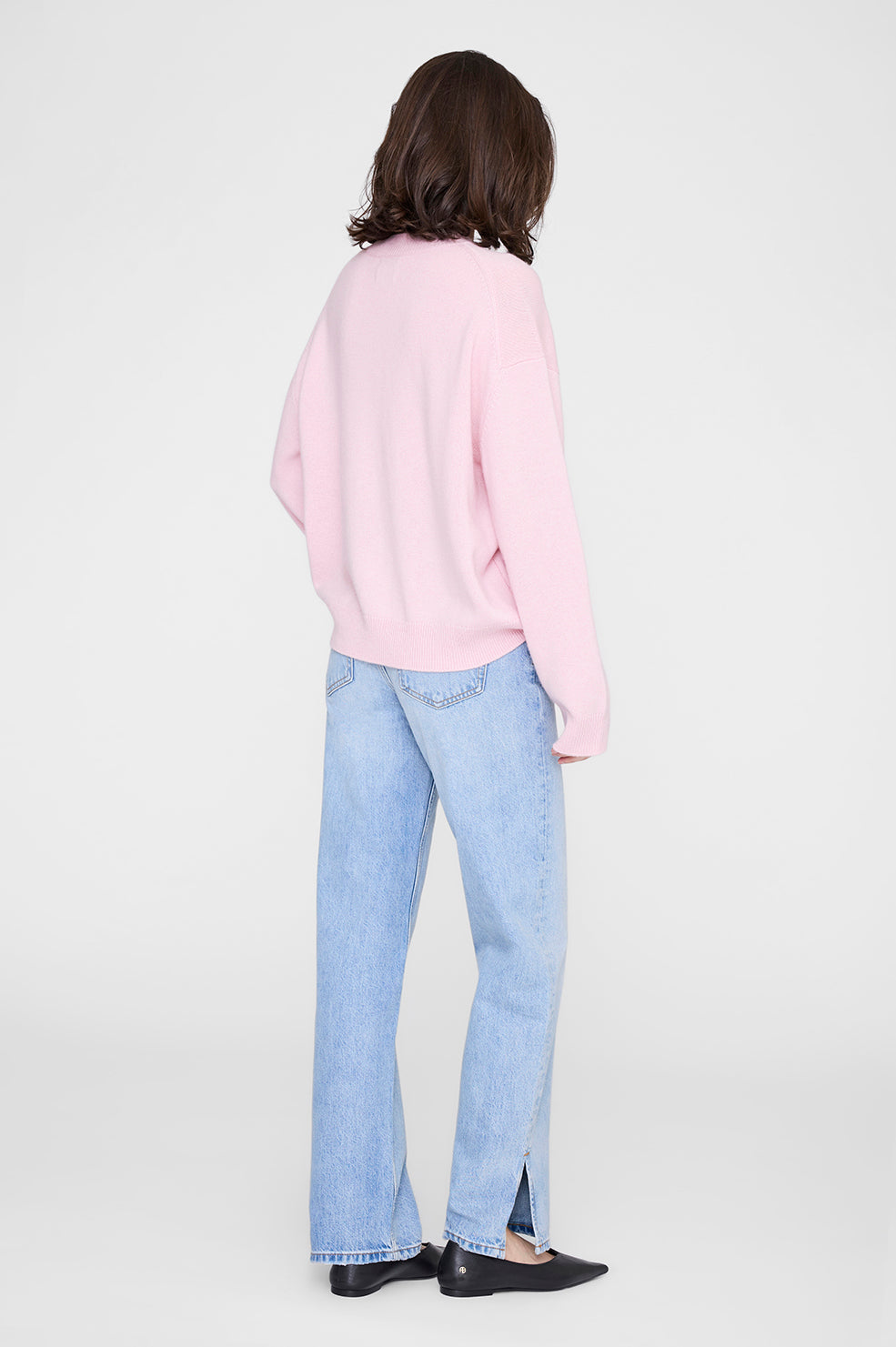 Lee Crew Sweater - Powder Pink View 5