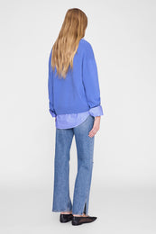 ANINE BING Lee Sweater - Storm Blue - on model back
