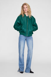 ANINE BING Leon Bomber - Deep Emerald - on model front second image