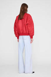 ANINE BING Leon Bomber - Tango Red - on model back
