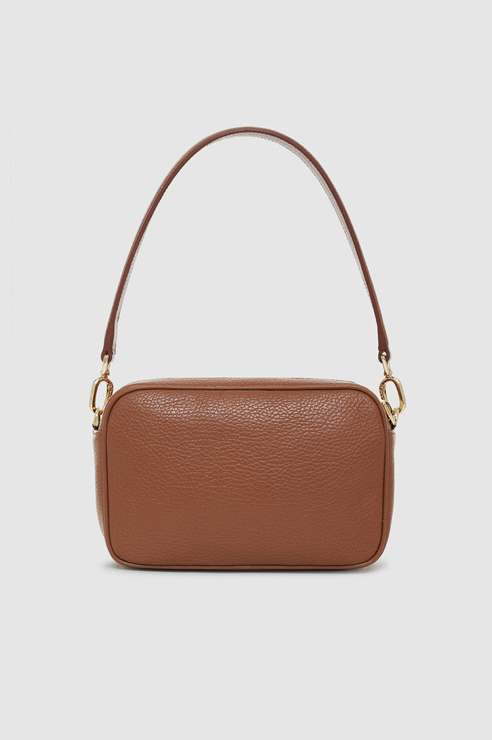 ANINE BING Lili Bag - Cognac Pebbled