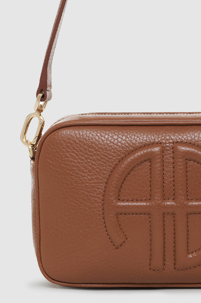 ANINE BING Lili Bag - Cognac Pebbled