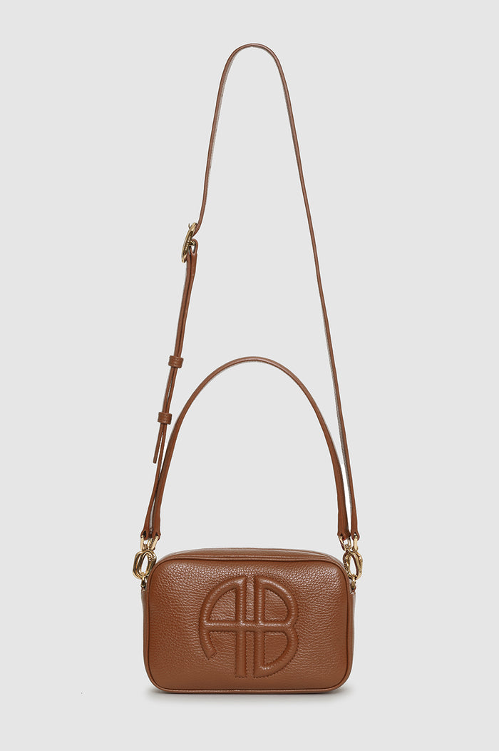 ANINE BING Lili Bag - Cognac Pebbled