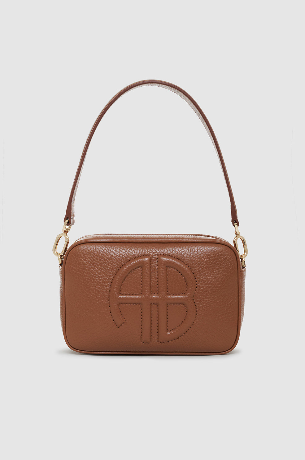 ANINE BING Lili Bag - Cognac Pebbled