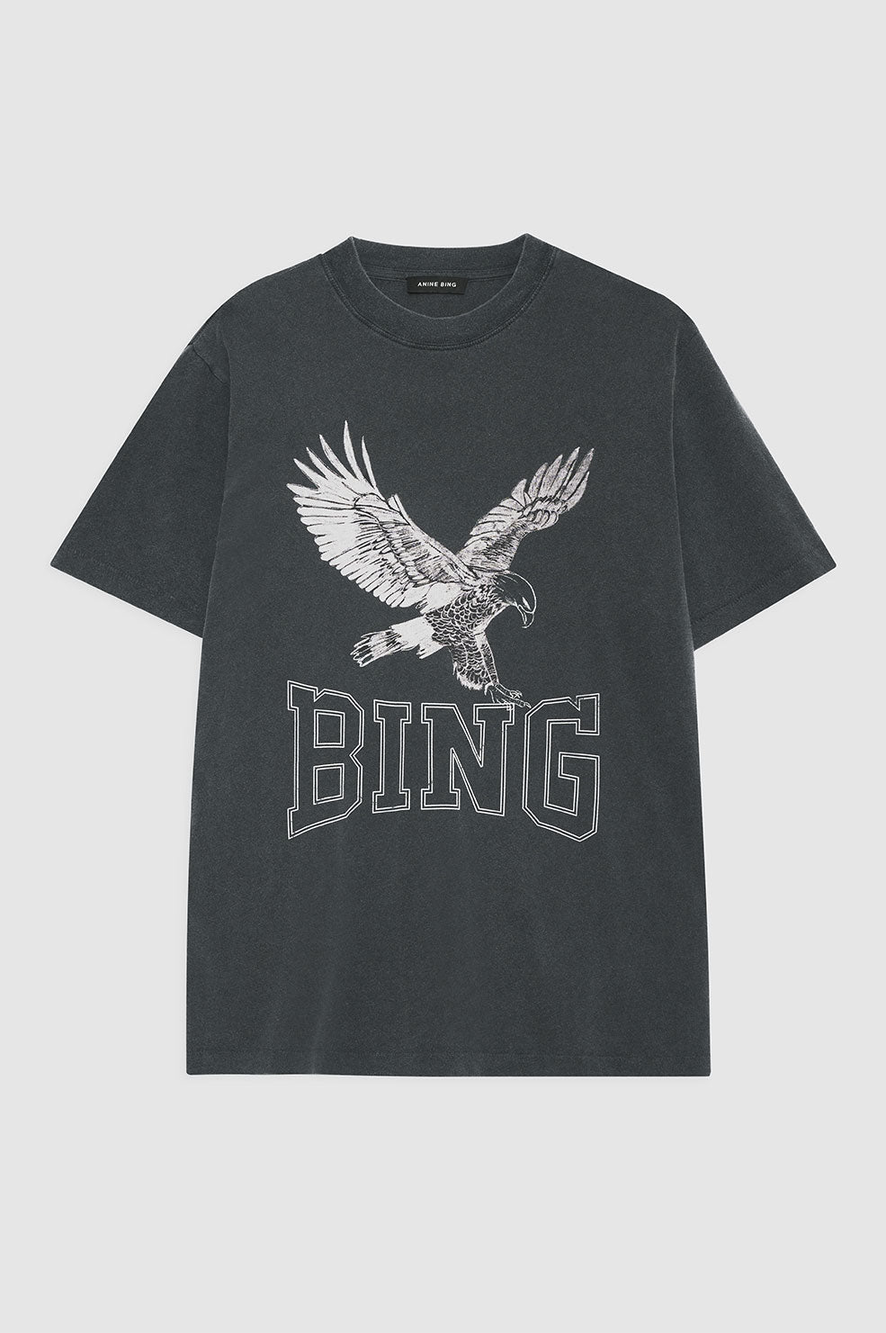 ANINE BING Lili Tee Retro Eagle - Washed Black