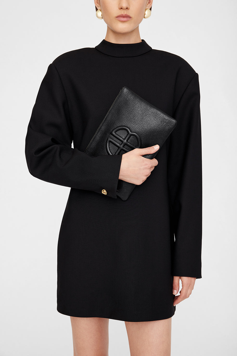 Lili Pouch - Natural Canvas With Black View 2