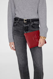 Lili Pouch - Red Pebbled ONE