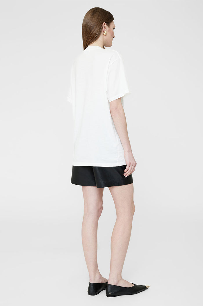 ANINE BING Lili Tee Letterman - Off White