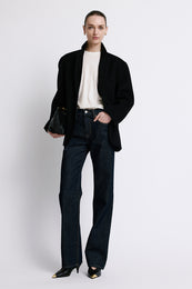 ANINE BING Lilou Tee - Ecru - on model front second image