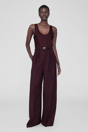 ANINE BING Lou Trouser - Bordeaux