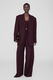 ANINE BING Lou Trouser - Bordeaux