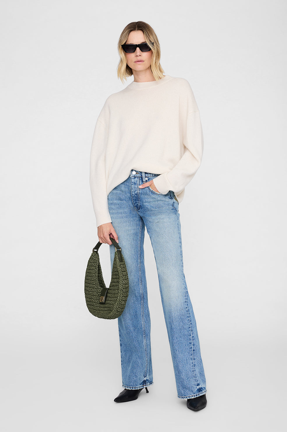 Lou Bag Monogram - Olive View 2