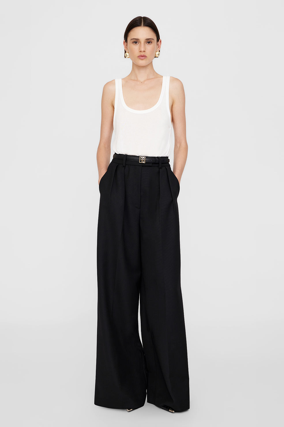 ANINE BING Lou Trouser - Black