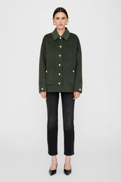 ANINE BING Luca Jacket - Olive Cashmere Blend