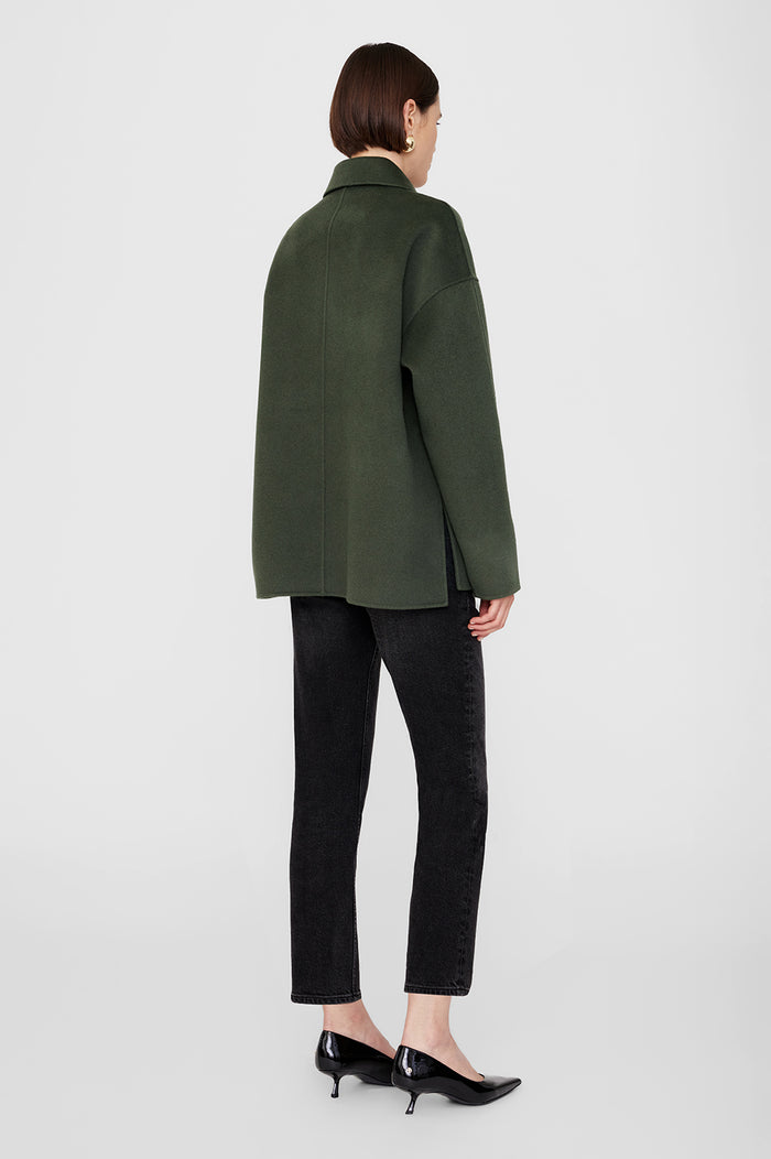 ANINE BING Luca Jacket - Olive Cashmere Blend