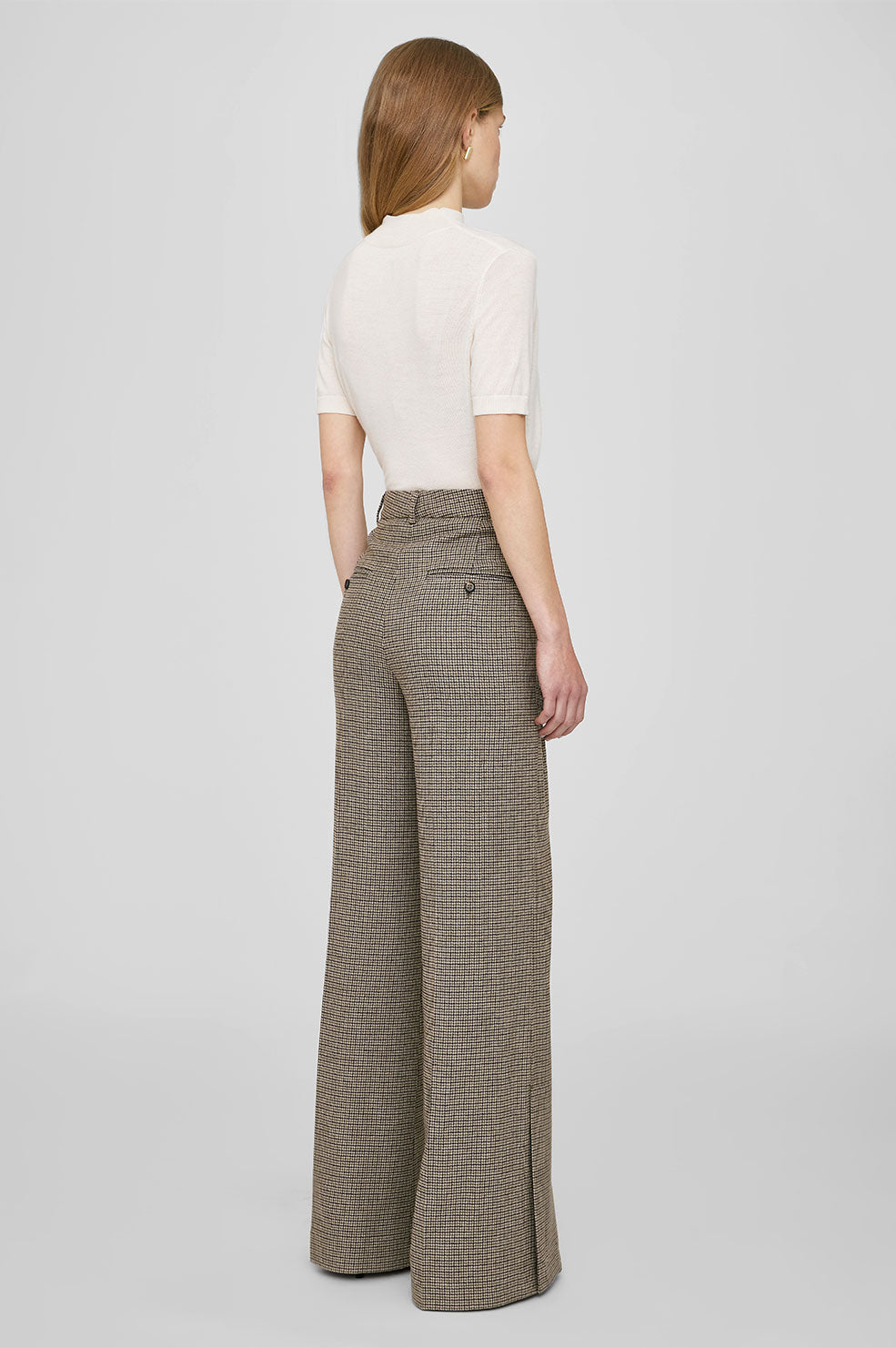 Lyra Trouser - Mini Houndstooth View 2