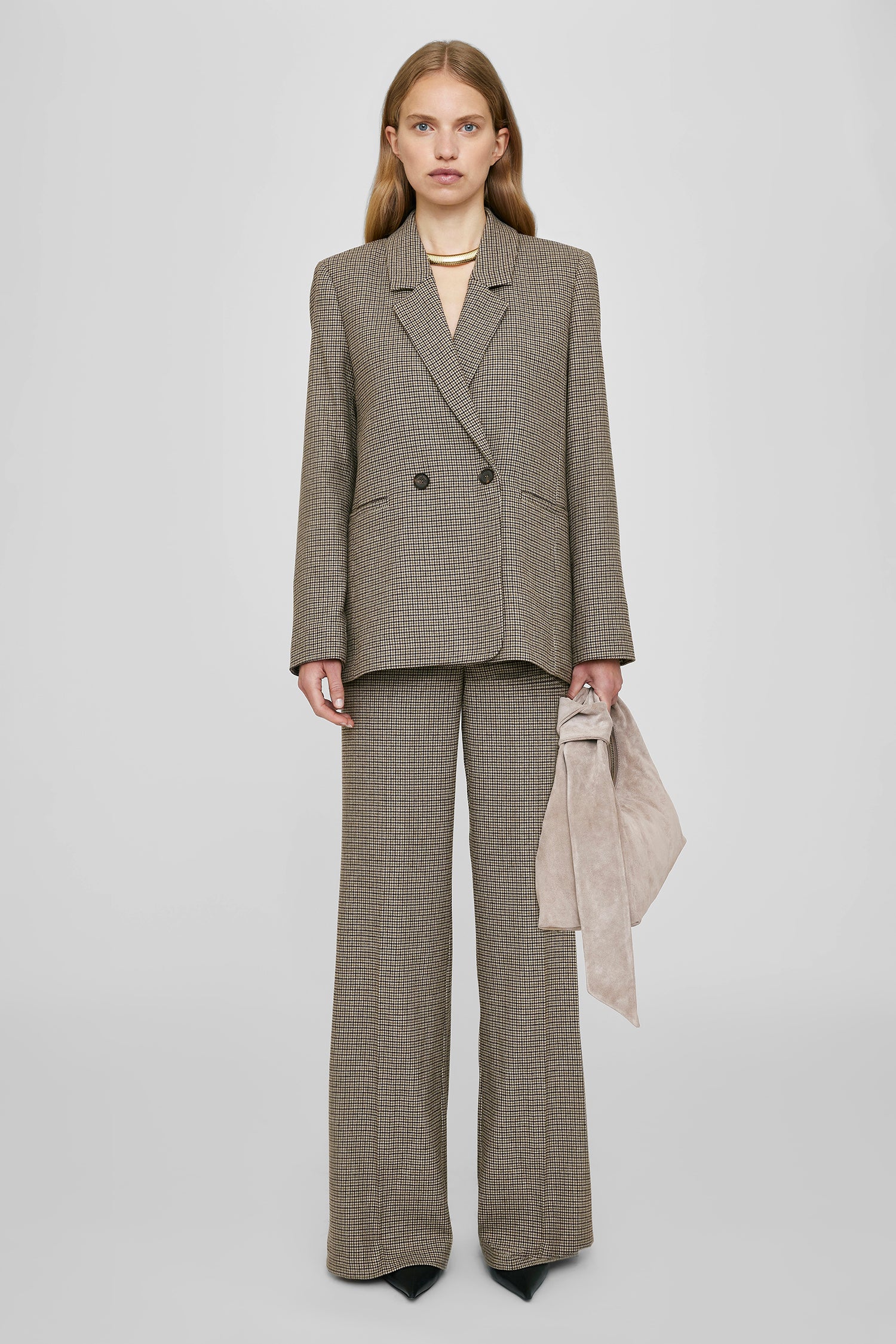 Lyra Trouser - Mini Houndstooth View 5