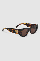 ANINE BING Madrid Sunglasses - Dark Tortoise