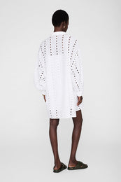 ANINE BING Marianne Dress - White - on model back