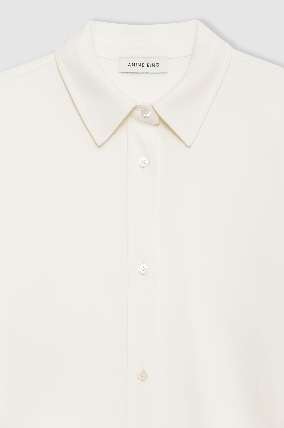 ANINE BING Mary Shirt - Ivory – ANINE BING EU