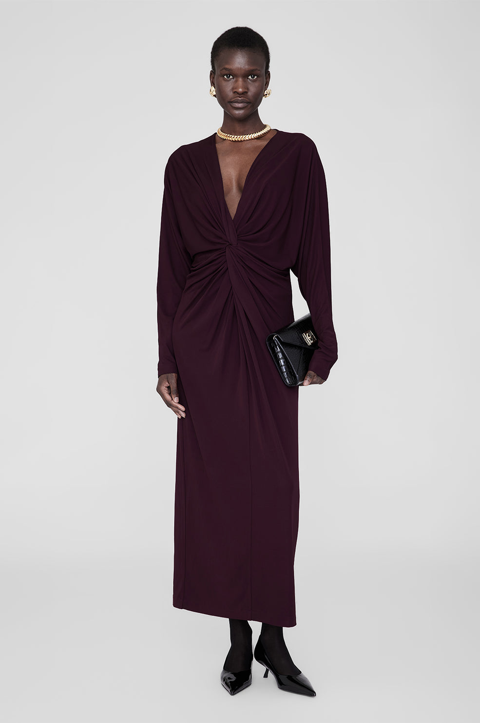 ANINE BING Mathilde Dress - Bordeaux