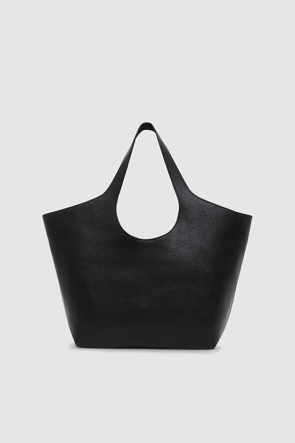 ANINE BING Medium Lili Tote - Black Pebbled