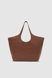 ANINE BING Medium Lili Tote - Cognac Pebbled