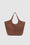 ANINE BING Medium Lili Tote - Cognac Pebbled