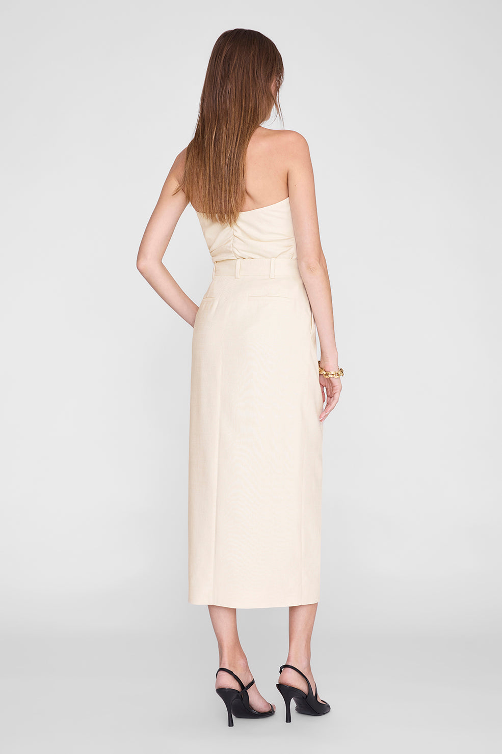 Meredith Skirt - Cream View 2