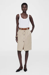 ANINE BING Mila Belt - Embossed Brown