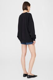 ANINE BING Miles Sweatshirt Letterman - Black