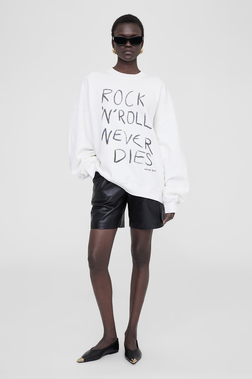 Miles Sweatshirt Rock N Roll - Ivory