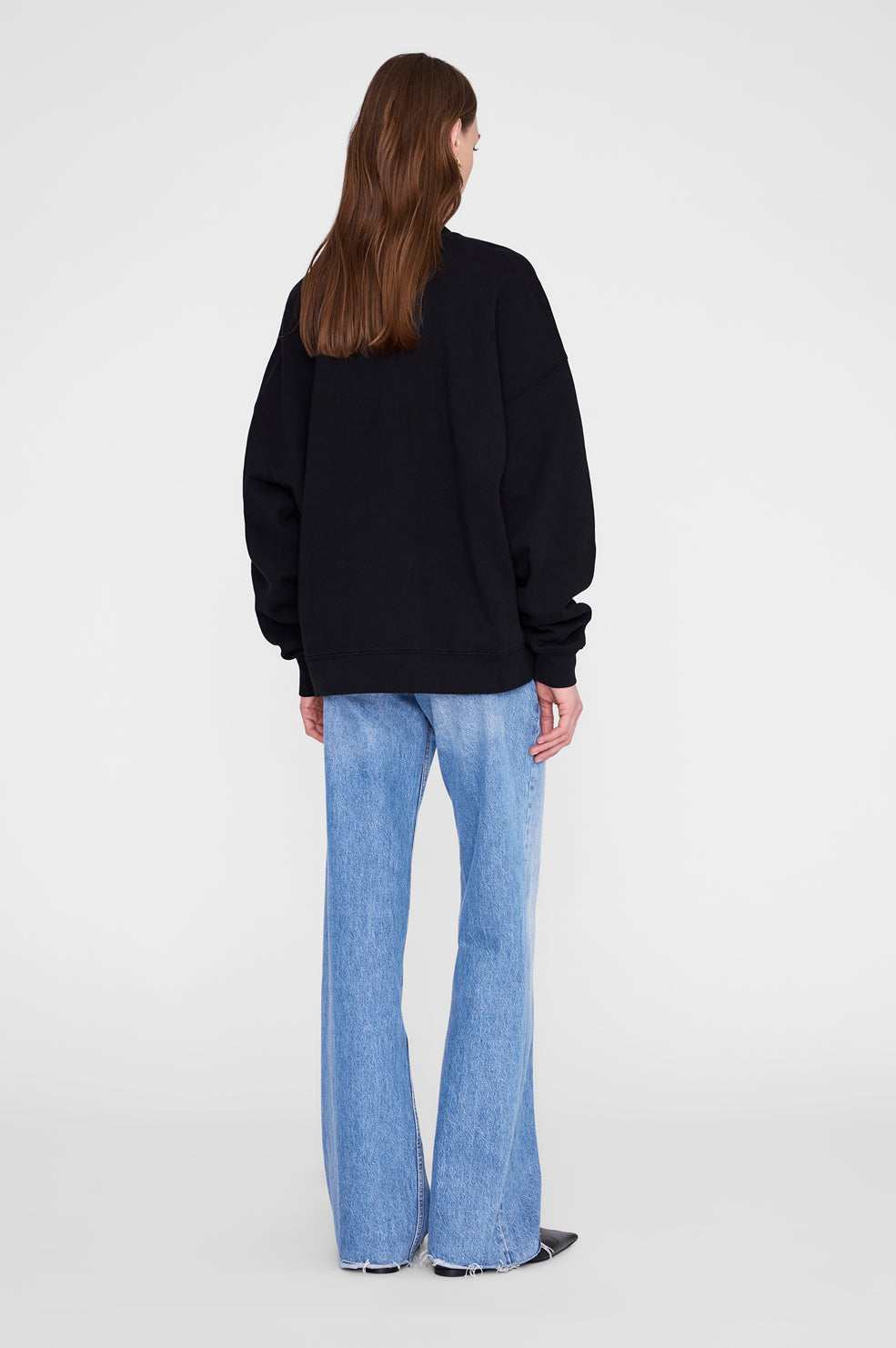 Miles Oversized Sweatshirt Letterman - Pastel Blue View 5