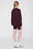 ANINE BING Miles Oversized Sweatshirt Letterman - Dark Burgundy