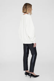 ANINE BING Miles Sweatshirt Letterman - Off White