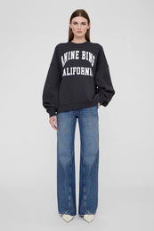 ANINE BING Miles Sweatshirt Anine Bing - Vintage Black