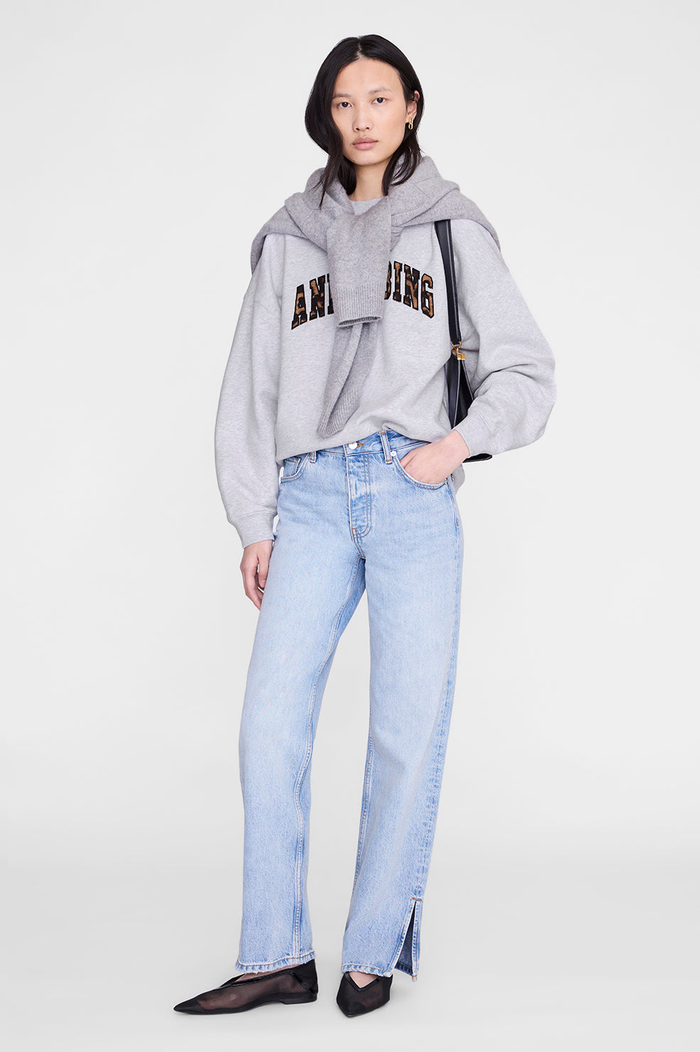 Miles Sweatshirt Waves - Heather Grey View 2