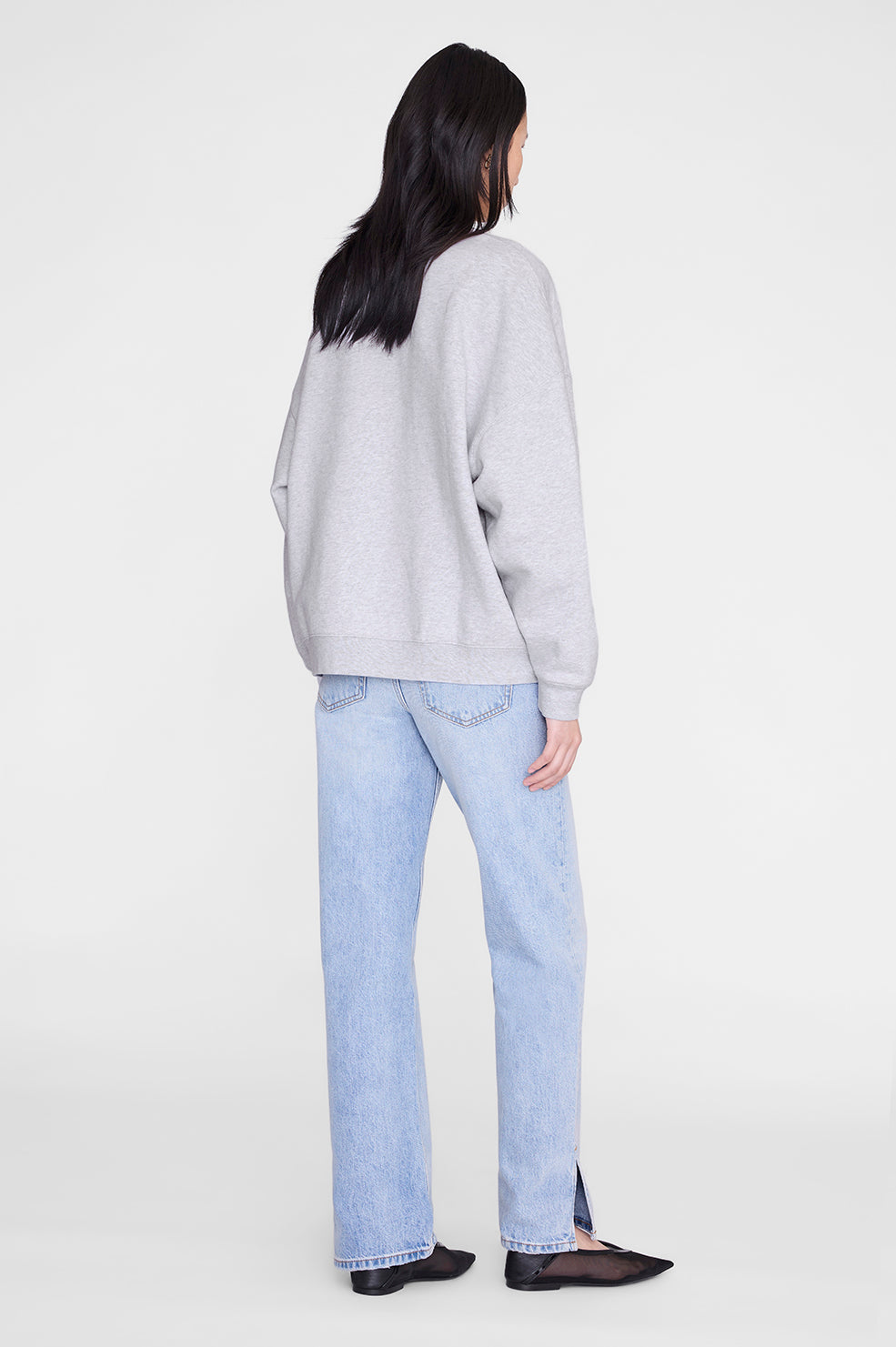 Miles Sweatshirt Waves - Heather Grey View 5