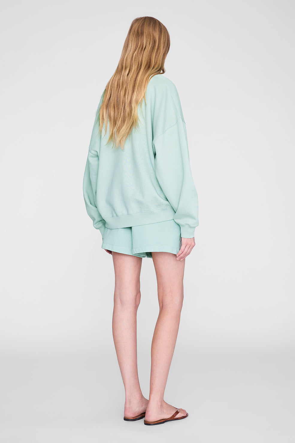 Miles Sweatshirt - Washed Seafoam View 2