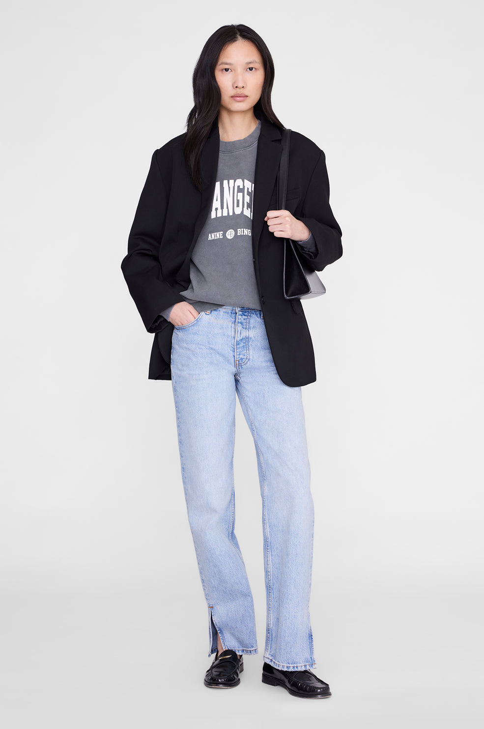 Miles Sweatshirt Los Angeles University - Washed Grey