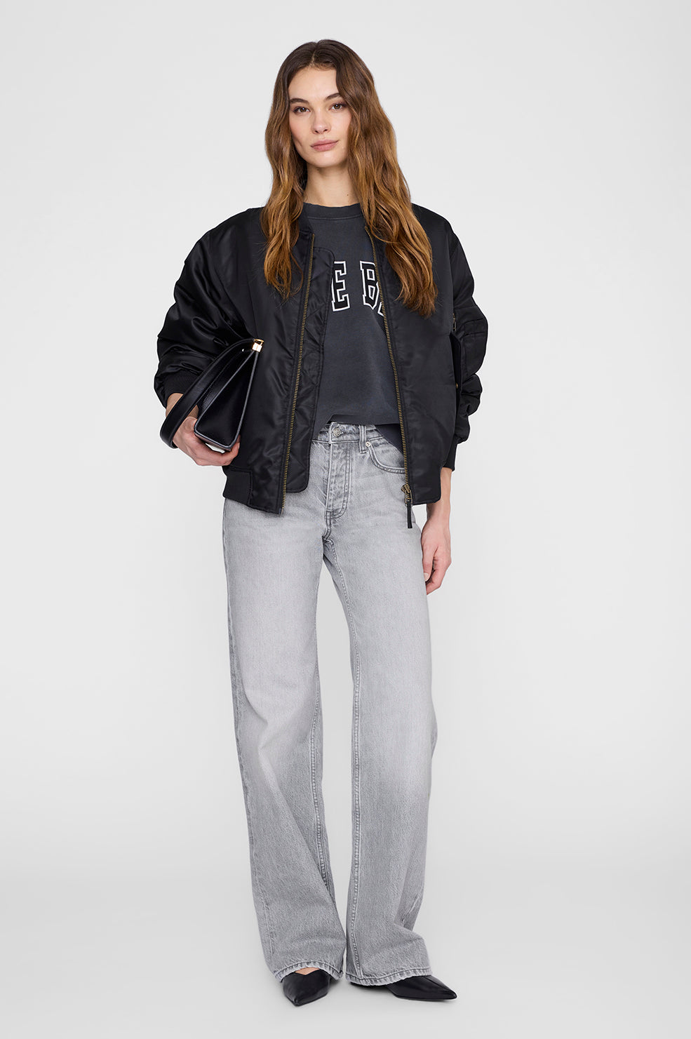 Miles Sweatshirt New Classic - Washed Black View 2