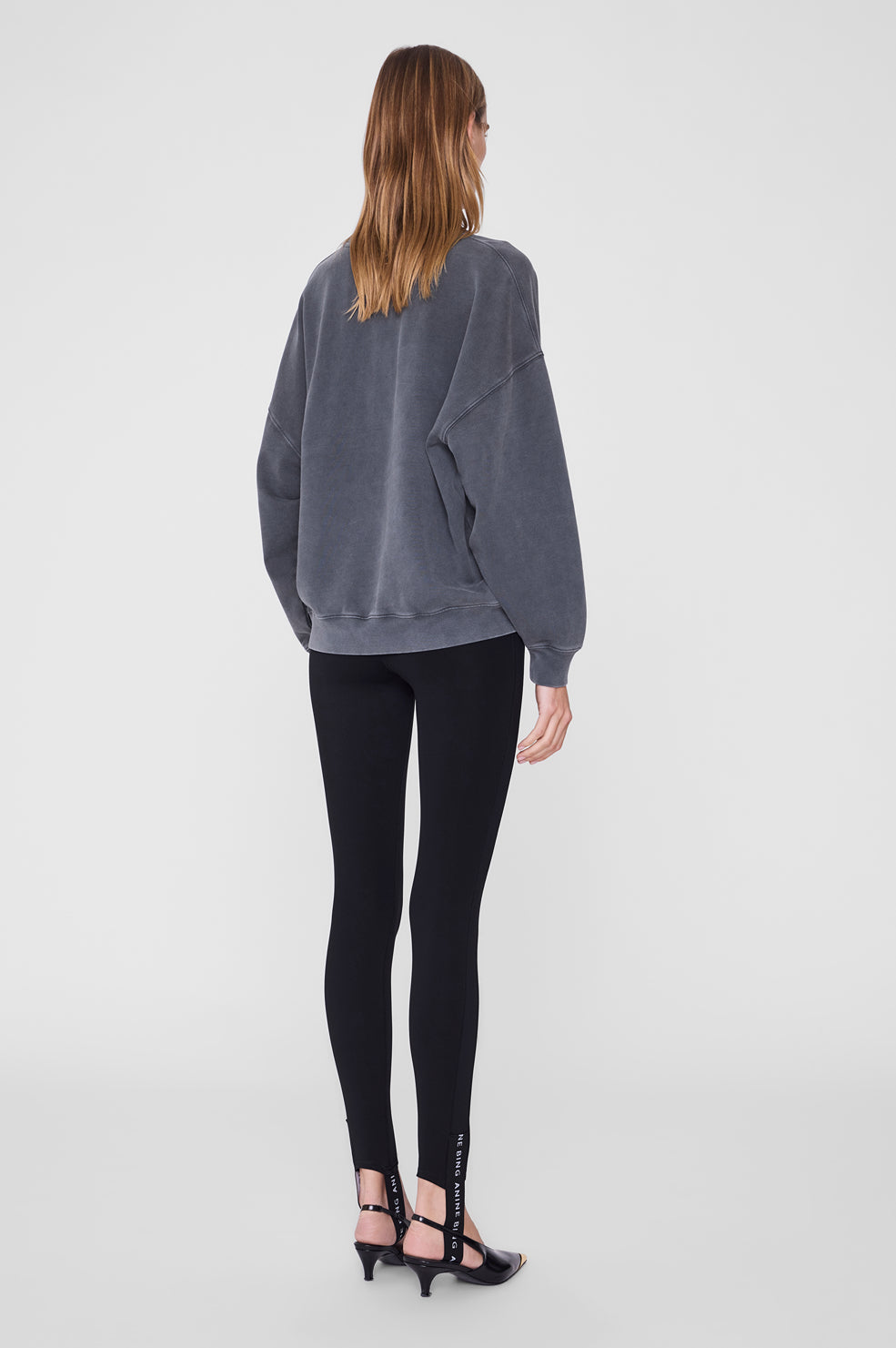 Miles Sweatshirt Sport Club - Washed Black