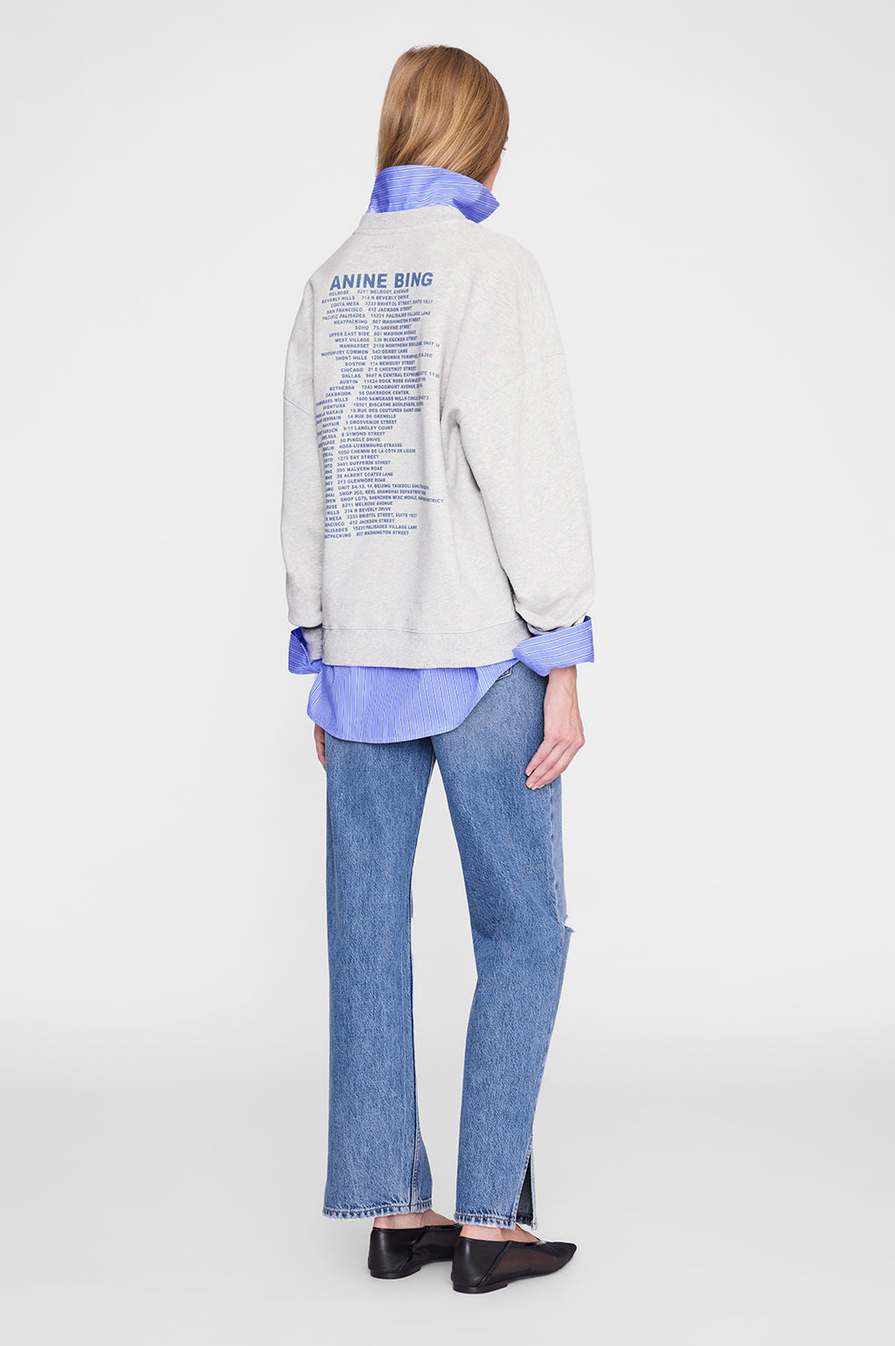 Miles Sweatshirt Waves - Heather Grey View 2