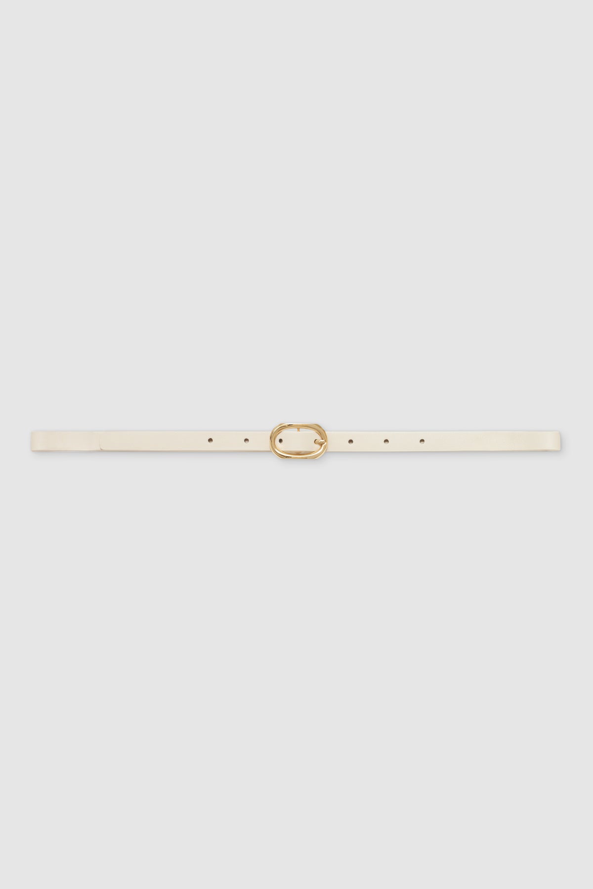 ANINE BING Mini Signature Link Belt - Ivory