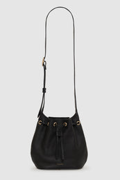 ANINE BING Mini Alana Bucket Bag - Black Pebbled